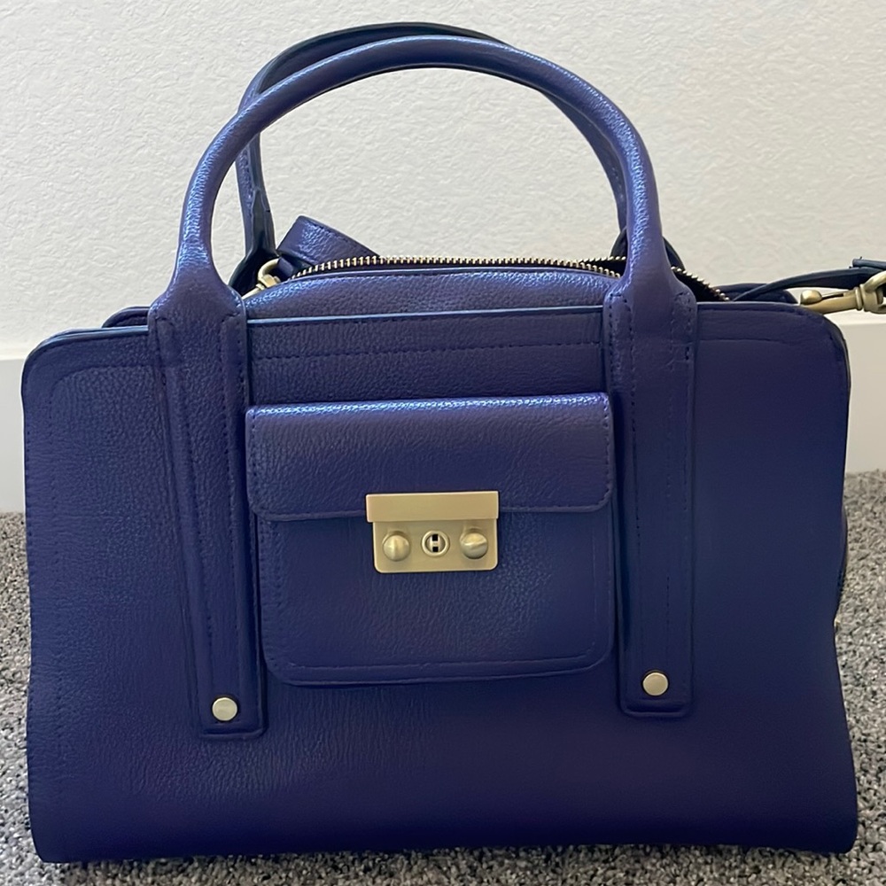 3.1 Phillip Lim for Target purple/navy purse with strap and handle! Never used.